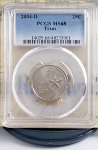 2004-D State Quarter – Texas - PCGS MS68 – Nice Higer Grade! 5001 - Picture 1 of 6