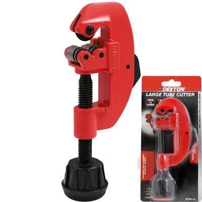 Dekton Adjustable Large Tube Wheel Roller Pipe Cutter 3 - 22mm 1/8" To 7/8" - Image 1 of 4
