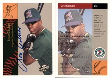 Lou Collier Signed 1994 Fleer Excel #252 Card Augusta GreenJackets Auto AU