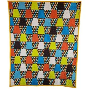 Owl handmade baby quilt colorful forest nursery blanket - Picture 1 of 3