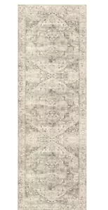 nuLOOM BIRV06 Area Rug, 2' 6” x 8', Grey/Tan - Picture 1 of 6