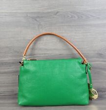 Valentina Satchel Medium 1993 Italian Leather Handbag (Green)