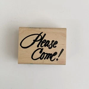 Denami Design Please Come Holz Stempel - Bild 1 von 2