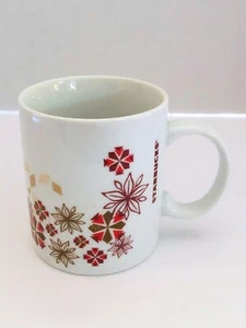 2013 Starbucks Poinsetta Schneeflocke Weihnachten 12 Unzen Becher - Bild 1 von 5