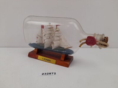 Segelschiff R. Rickmers Holz Glas Boot Deko Maritim Alt Antik L:20,5cm #232872 • 22.99€