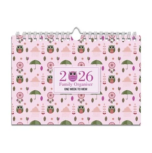 Arpan 2026 Family Organizer Calendar - One Week to View Planner - Picture 1 of 8