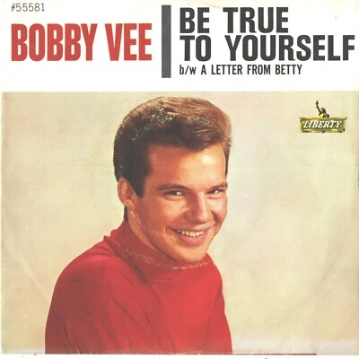 BOBBY VEE--PICTURE SLEEVE + 45--( A LETTER FROM BETTY)--PS--PIC--SLV - Image 1 of 3