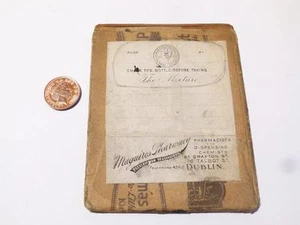 Antique Maguires Pharmacy Dublin BOTTLE Mixture Label Printers Plate #7 - Picture 1 of 1