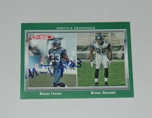 MARCUS TRUFANT AUTO'D SIGNED 2006 TOPPS TOTAL CARD #34 SEATTLE SEAHAWKS COUGARS - Imagen 1 de 2