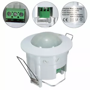 360° Ceiling PIR Infrared Body Motion Sensor Detector Lamp Light Switch 220V - Picture 1 of 4