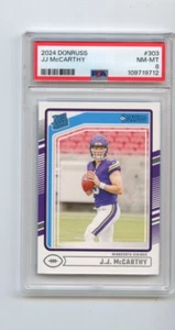 2024 Donruss JJ McCarthy Minnesota Vikings #303 ⭐️💥🎯 PSA Graded 8 - Bild 1 von 2