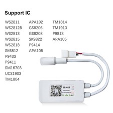 WS2812B WS2811 Wifi Led Strip Controller Compatible Alexa Google Home DC 5V 12V