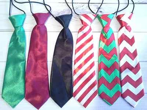 childrens ties christmas tie baby tie chevron stripe christmas photos neck tie - Picture 1 of 4