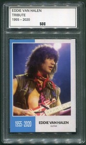 Custom Eddie Van Halen 1955-2020 Tribute Trading Card