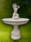 Fountain Ornamental Garden Decoration Desnuda Cast Stone Material White Colour