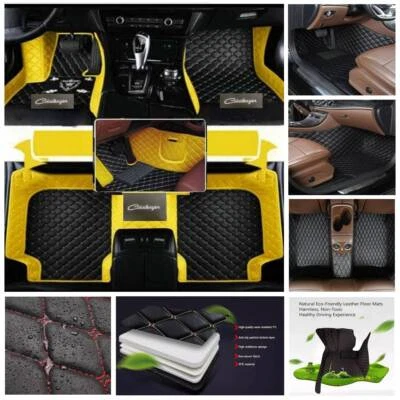 Fit For Dodge All Models Car Floor Mats Waterproof Leather Carpets Foot Pad Rugs Foto 1 de 4