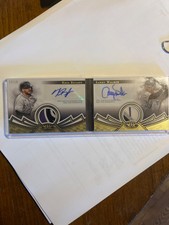 2023 topps tier one dual auto relic book card Kris Bryant Larry Walker 10/10