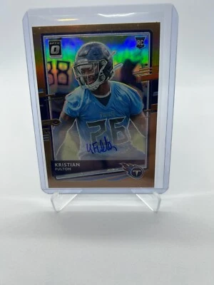 Kristian Fulton Rookie Auto Card #109 Bronze Prizm 2020 Panini Optic Football RC - Image 1 of 2