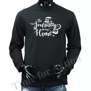 Happy Camper Reise ist mein Zuhause lustiger Witz Humor humorvolle Grafik Langarm - Bild 1 von 8