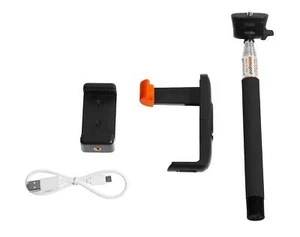 Selfie Stick fotocamera monopiede monopiede remota wireless estensibile Bluetooth - Foto 1 di 5
