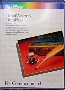 COMMODORE 64/128 -- OMNIWRITER & OMNISPELL (HESWARE - DISK) - Bild 1 von 6