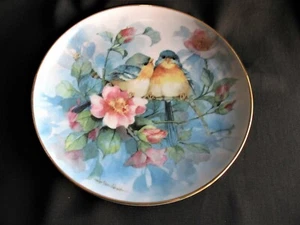 Franklin Mint Sammelteller Dogwood DuetLim. Edition - Bild 1 von 3