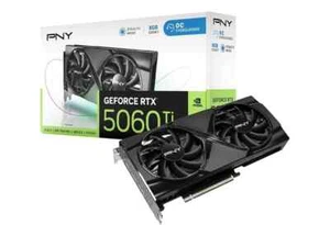 PNY NVIDIA GeForce RTX 5060 Ti 8GB Overclocked Dual Fan GPU Graphics Card DLSS 4 - Picture 1 of 10