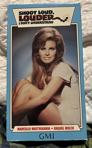 Shoot Loud, Louder... I Don't Understand VHS - Rare Cult Raquel Welch - Tested! - Picture 1 of 4