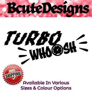 Turbo Whoosh Auto Sport Styling Vinyl Aufkleber Transfer Sticker Grafik Tuning - Bild 1 von 3