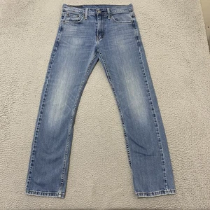 Levi's Jeans Mens 29x30 Blue 513 Slim Fit Straight Stretch Denim Measure 29x28.5 - Picture 1 of 17