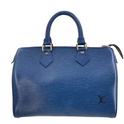 Louis Vuitton Blue Epi Speedy 25 Handbag M43015 VI1903 115766 - Image 1 of 4