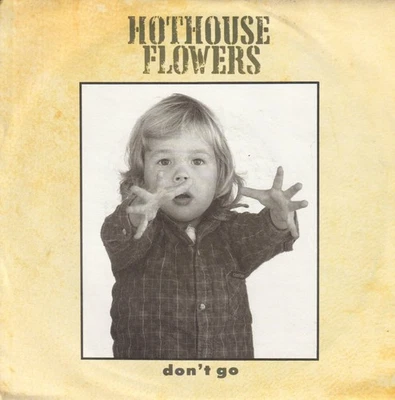 Hothouse Flowers Don't Go 7" vinyl UK London 1988 paper label design in pic - Image 1 of 3