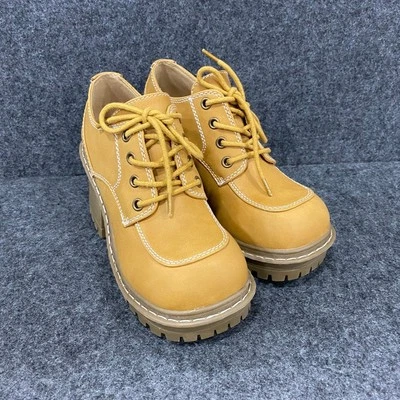 DELIA'S Tammy Lace-Up Oxfords Women's Size 6M Yellow DEL24-161  - Image 1 of 4