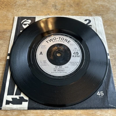 The Specials Rat Race Rude Buoys Outa Jail 7" Inch 45 RPM Vinyl Record 1980 UK Foto 1 de 4