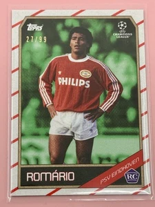 2025 Topps Lost Rookie RC Romario PSV Eindhoven UCL Champions League Green 27/99 - Bild 1 von 4