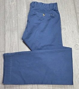 Pantalones chinos Polo Ralph Lauren para hombre 36 x34 azul algodón sarga elástico calce clásico - Imagen 1 de 12