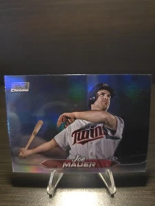 2024 Topps Stadium Club Joe Mauer #137 cromo refractor gemelos paralelos HOF SP - Imagen 1 de 2
