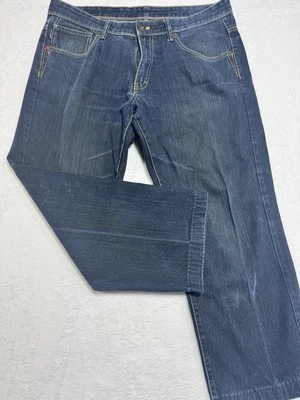 Zoo York Y2K Jeans Skate Masculino 34x34 Lavagem Escura, Ajuste Baggy Era Suprema Vintage - Imagem 1 de 4