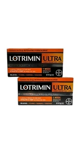 2 lotrimin ultra athletes foot 1.1oz ea exp 2026 scuffed box - Picture 1 of 2