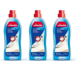 Vileda 1-2 Spray Active Cleaner, Diluted Cleaning Liquid for 1-2 Spray Mop, Pack - Picture 1 of 4