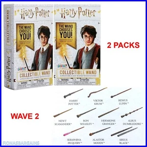 Wizarding World Wave 2 Harry Potter Sammlerstück 4" Zauberstab - 2 Packungen (zufällig) NEU - Bild 1 von 3