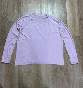 Camisa Lululemon Mujer 18 Rosa Swiftly Tech Manga Larga Correr Yoga Gimnasio - Imagen 1 de 7