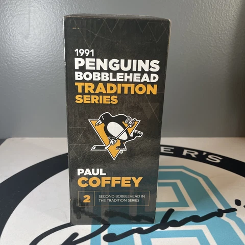 1991 Pittsburgh Penguins Tradition Series Bobblehead Paul Coffey #2/Set NEW/Box Cover