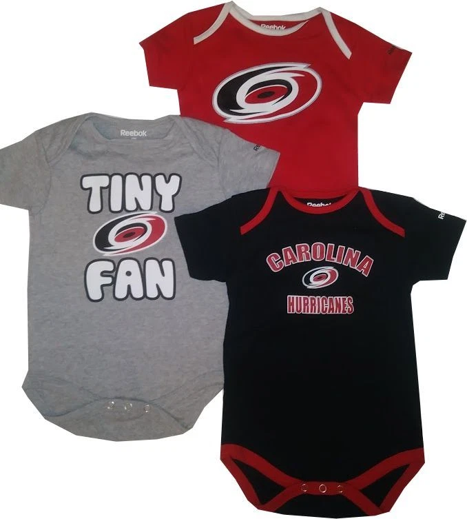 Carolina Hurricanes 3pc Creeper Bodysuit Set Infant BabyTiny Fan - Image 1 of 1