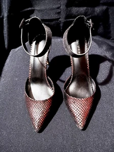 Gorgeous "CALL IT SPRING" 3 1/2" tall Heels Esterel Pewter w/ankle strap, Size 8 - Picture 1 of 3