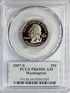2007-S Washington State Proof Quarter **PCGS PR69DCAM** - Picture 1 of 2