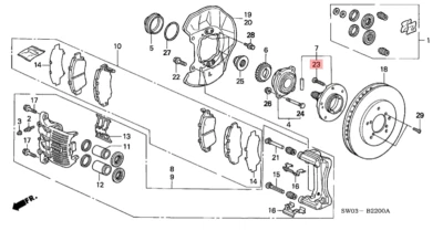 HONDA ACURA GENUINO OEM NSX perno de rueda (sujetor de roca) ☆ 90113-S84-901 ☆ Foto 1 de 3