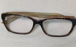 Fendi F1034 Eyeglasses FRAMES only 238 Tortoise Brown Tan 52 15-135 Italy logo - Picture 1 of 11