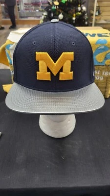 NWT NCAA MICHIGAN WOLVERINES BLUE/SILVER CAP HAT LOGO ADJUSTABLE SNAPBACK ZEPHYR - Image 1 of 4