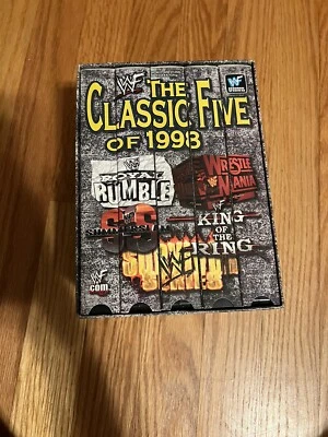 WWF - Classic Five of 1998 Box Set (VHS, 1999) - Image 1 of 2